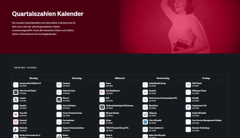 Eulerpool Quartalszahlen Tool