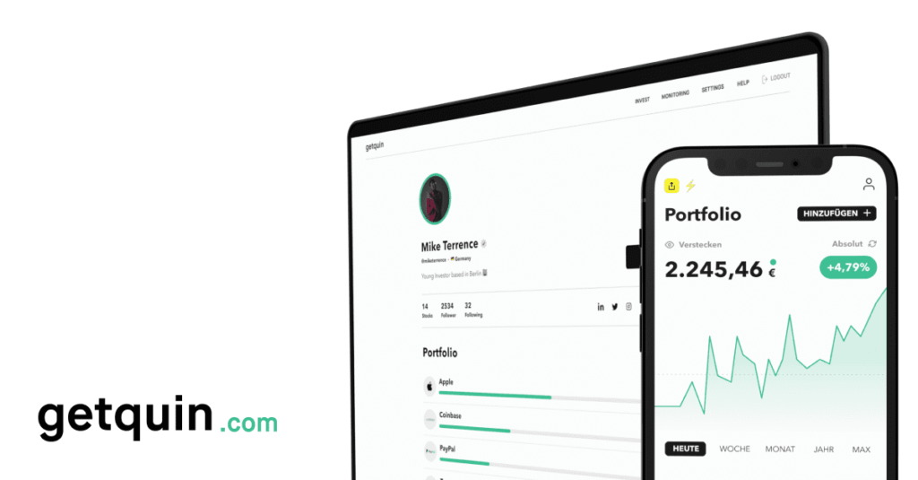 Getquin Plattform Übersicht
