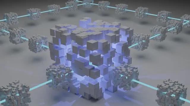 3D-Darstellung eines vernetzten Datenwürfels mit leuchtenden Verbindungslinien als Sinnbild für dezentrale KI-Investmentstrukturen abseits klassischer Aktien
